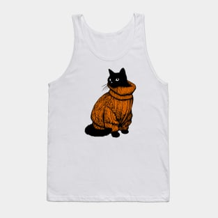 Sweater Weather Meeeow Tank Top